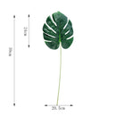 Artificial Plants Green Palm Leaves Monstera Home Garden Living Room Bedroom Balcony Decoration Tropical Plastic Fake Plant Long