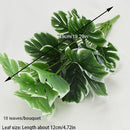 Artificial Plants Green Palm Leaves Monstera Home Garden Living Room Bedroom Balcony Decoration Tropical Plastic Fake Plant Long