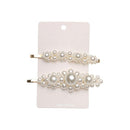 5Pcs/Set Fashion Pearl Hair Clip Snap Button Hair Pins for Women Sweet Pearl Hairpin Hair Clips Jewelry Lady Barrette Stick