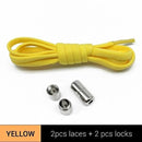 Third Version Elastic No Tie Shoelaces Metal Lock Shoe Laces For Kids Adult Sneakers Quick Shoelaces Semicircle Shoestrings F089