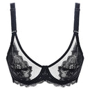 Meizimei transparent bras for women ultra thin lace bralette underwire push up plus big size top bh summer 34 36 38 40 ABCD cup