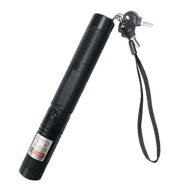 Powerful 10000m 532nm Green Laser Sight laser pointer Powerful Adjustable Focus Lazer with laser pen Head Burning Match