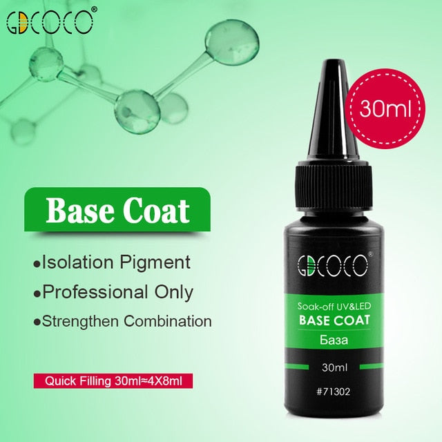 Soak Off  Base /Top Coat Gel  Nail Gel lacquer
