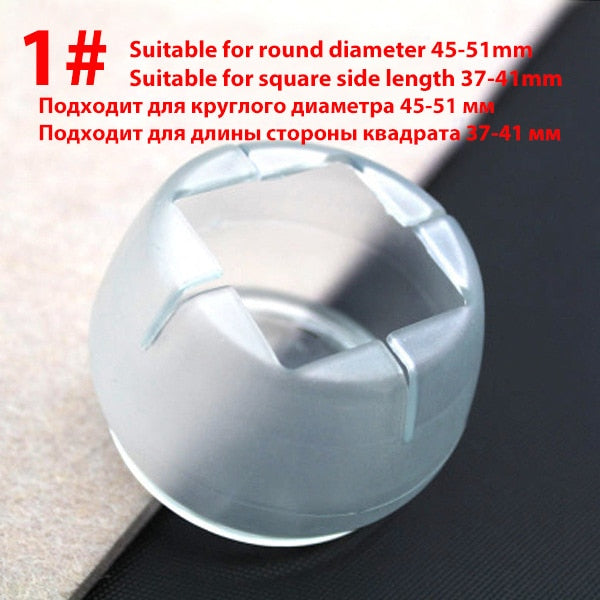 16Pcs/Lot Table Chair Leg Mat Silicone Non-slip Table Chair Leg Caps Foot Protection Bottom Cover Pads Wood Floor Protectors