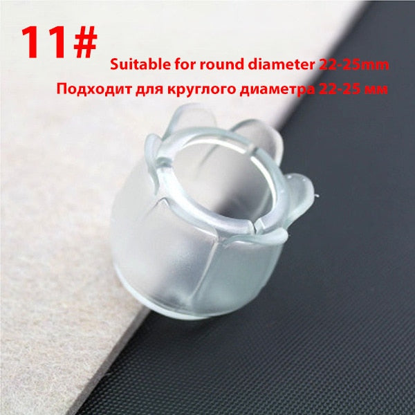 16Pcs/Lot Table Chair Leg Mat Silicone Non-slip Table Chair Leg Caps Foot Protection Bottom Cover Pads Wood Floor Protectors