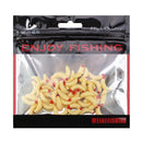 50pcs/ outdoor Winter fishing Bionic soft bait aphid 2cm/0.5g Artificial Manufacturing Soft bait sink Fishing accessories lure