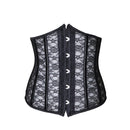 Sexy Corset Underbust Women Gothic Corset Top Curve Shaper Modeling Strap Slimming Waist Belt Lace Corsets Bustiers Black White
