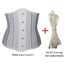 Sexy Corset Underbust Women Gothic Corset Top Curve Shaper Modeling Strap Slimming Waist Belt Lace Corsets Bustiers Black White