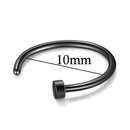 New Medical Titanium Punk Clip on Fake Piercing Body Nose Lip Rings Unisex Nose Ring Women Septum Piercing Jewelry