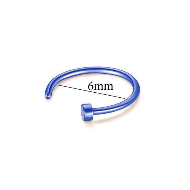 New Medical Titanium Punk Clip on Fake Piercing Body Nose Lip Rings Unisex Nose Ring Women Septum Piercing Jewelry