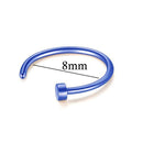 New Medical Titanium Punk Clip on Fake Piercing Body Nose Lip Rings Unisex Nose Ring Women Septum Piercing Jewelry