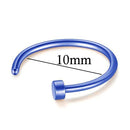 New Medical Titanium Punk Clip on Fake Piercing Body Nose Lip Rings Unisex Nose Ring Women Septum Piercing Jewelry