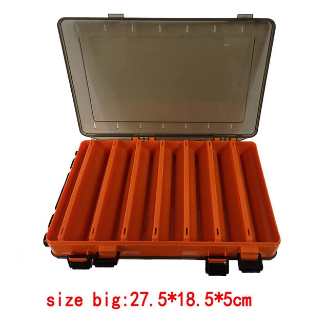 Large-capacity Fishing Tackle Box Double-decker Sub-bait Box Portable  Bait Fishing Gear Storage Box