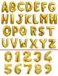 16inch Happy Birthday Number Balloon Figures Gold Letter Ballon Wedding Balloon Birthday Party Decorations Kid Adult Name Baloon
