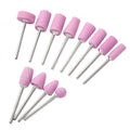 1 Set 6 Bits Nail Art Drill File UV Gel Remove Sanding Buffer Pedicure Electric Machine Drills Professional Nail Art Tools Kit