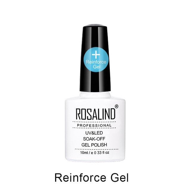 ROSALIND 10ML Top Base Coat Gel Nail Polish For Nail Extension UV LED Gel Lacquer Nail Art Primer For Nails Semi Permanent T