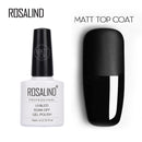 ROSALIND 10ML Top Base Coat Gel Nail Polish For Nail Extension UV LED Gel Lacquer Nail Art Primer For Nails Semi Permanent T