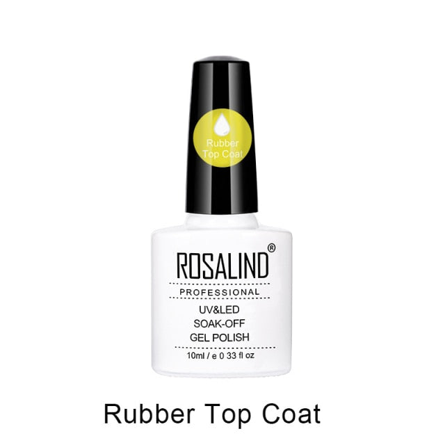 ROSALIND 10ML Top Base Coat Gel Nail Polish For Nail Extension UV LED Gel Lacquer Nail Art Primer For Nails Semi Permanent T