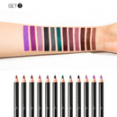 Brand 12pcs Matte Lip Liner Set Long Lasting Matt Smooth Pencil for Lip Contour Lipline Multi-Functional Makeup Cosmetics Pen