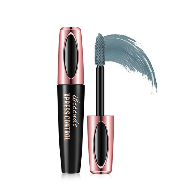 Colorful 4D Mascara Waterproof Lasting Thick Curling Blue Yellow Black Silk Fiber Lash Mascara Eyelash Thicken Color Eyes Makeup