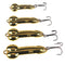 1pcs DD Metal Spoon Fishing Lure Treble Hook 5g 10g 15g 20g Silver Gold Metal Sequins Spinnerbait Treble Hook Hard Bait Tackle