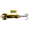 1pcs DD Metal Spoon Fishing Lure Treble Hook 5g 10g 15g 20g Silver Gold Metal Sequins Spinnerbait Treble Hook Hard Bait Tackle