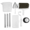 8pcs/set Multifunctional DIY Paint Roller Brush Tools Set Household Use Wall Decorative Handle Flocked Edger Tool Painting Brus