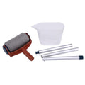 8pcs/set Multifunctional DIY Paint Roller Brush Tools Set Household Use Wall Decorative Handle Flocked Edger Tool Painting Brus