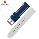 Soft Silicone Sport Watchband 20mm 22mm 24mm 26mm Rubber Diving Waterproof Men Replacement Bracelet Band Strap Watch Accessories