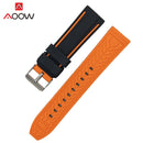 Soft Silicone Sport Watchband 20mm 22mm 24mm 26mm Rubber Diving Waterproof Men Replacement Bracelet Band Strap Watch Accessories