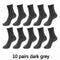 10 Pairs High Quality Bamboo Fiber Men's Socks Business Breathable Deodorant Compression Socks Men Long Big Size EUR 38-46