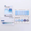 Sharkbang 60/80 Sheets Gradient Color N times Sticky Index Note Post Sticker Bookmark To Do List Paperlaria School Stationery