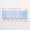 Sharkbang 60/80 Sheets Gradient Color N times Sticky Index Note Post Sticker Bookmark To Do List Paperlaria School Stationery