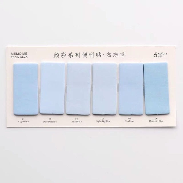Sharkbang 60/80 Sheets Gradient Color N times Sticky Index Note Post Sticker Bookmark To Do List Paperlaria School Stationery