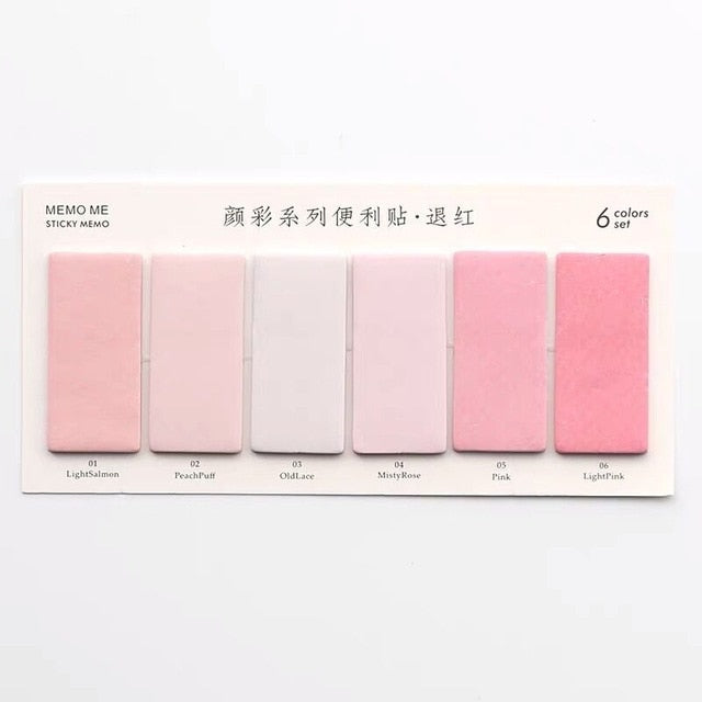 Sharkbang 60/80 Sheets Gradient Color N times Sticky Index Note Post Sticker Bookmark To Do List Paperlaria School Stationery