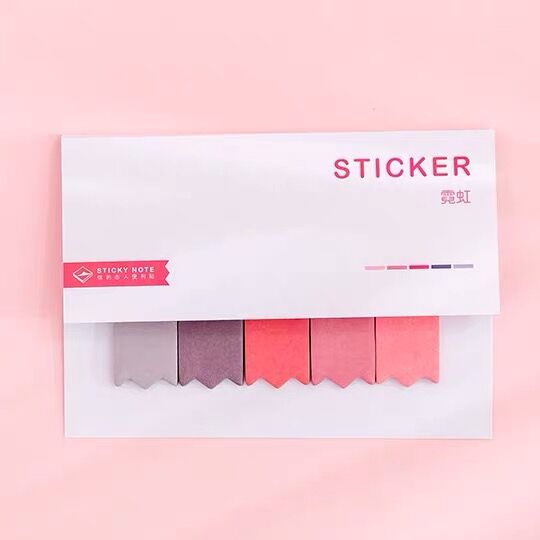 Sharkbang 60/80 Sheets Gradient Color N times Sticky Index Note Post Sticker Bookmark To Do List Paperlaria School Stationery