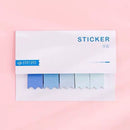 Sharkbang 60/80 Sheets Gradient Color N times Sticky Index Note Post Sticker Bookmark To Do List Paperlaria School Stationery