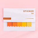 Sharkbang 60/80 Sheets Gradient Color N times Sticky Index Note Post Sticker Bookmark To Do List Paperlaria School Stationery