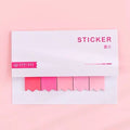 Sharkbang 60/80 Sheets Gradient Color N times Sticky Index Note Post Sticker Bookmark To Do List Paperlaria School Stationery