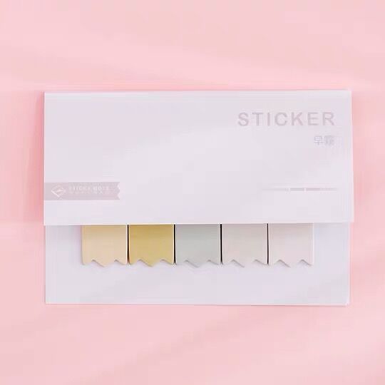 Sharkbang 60/80 Sheets Gradient Color N times Sticky Index Note Post Sticker Bookmark To Do List Paperlaria School Stationery