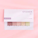 Sharkbang 60/80 Sheets Gradient Color N times Sticky Index Note Post Sticker Bookmark To Do List Paperlaria School Stationery
