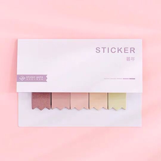 Sharkbang 60/80 Sheets Gradient Color N times Sticky Index Note Post Sticker Bookmark To Do List Paperlaria School Stationery