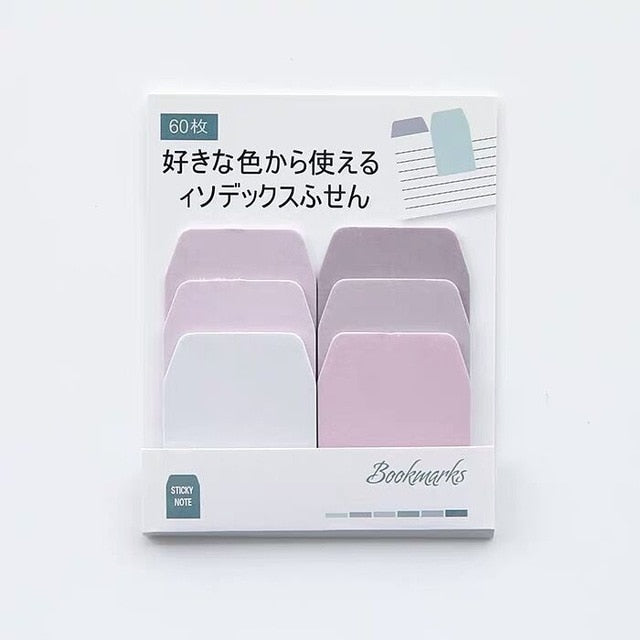 Sharkbang 60/80 Sheets Gradient Color N times Sticky Index Note Post Sticker Bookmark To Do List Paperlaria School Stationery