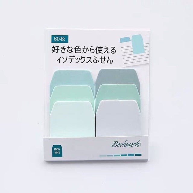 Sharkbang 60/80 Sheets Gradient Color N times Sticky Index Note Post Sticker Bookmark To Do List Paperlaria School Stationery