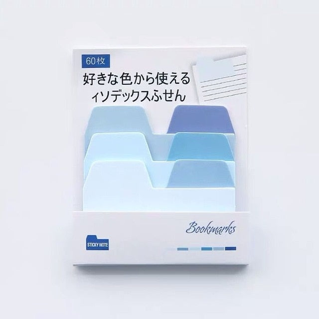 Sharkbang 60/80 Sheets Gradient Color N times Sticky Index Note Post Sticker Bookmark To Do List Paperlaria School Stationery