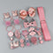 18 Piece hair clip set Cute Hair Accessories Girl headwear Bow Flower animal Hairpins hair band cartoon Elastic Headdress Gift