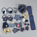 18 Piece hair clip set Cute Hair Accessories Girl headwear Bow Flower animal Hairpins hair band cartoon Elastic Headdress Gift