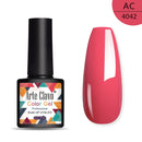 Arte Clave New Arrival Gel Nail Polish Soak Off Nail Art Varnish Lacquer 8ml LED Pink Red Glitter Gel Nail All For Manicure