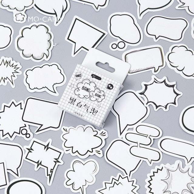 45 pcs/Box Various Stickers Pack Kawaii Planner Journal Scrapbooking Stickers Stationery School Supplies