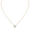 2020 New Female Fashion Crystal Heart Necklace Pendant Short Gold Chain Necklace Pendant Necklace Charm Gifts Girlfriends Gift